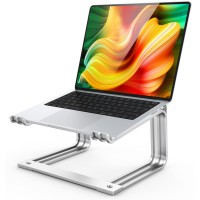 Glangeh Premium Detachable Laptop Stand for Desk - Durable Aluminum Laptop Riser Stands, Ergonomic Portable Computer Stand with Cooling Function, Compatible with MacBook Air, Pro, HP (10-16")