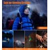 Glangeh LED Rechargeable Headlamp with Motion Sensor and 5 Light Modes, IPX6 Waterproof, 1200 mAh Battery Head Torch for Jogging, Running, Camping, Fishing, Hiking, Craftsmen, Children