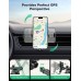 Glangeh Car Phone Holder Wireless Charger, Auto Clamping Wireless Car Charger, 15W Fast Wireless Charging Car Mount for Dash Windshield for iPhone 15 14 13 12 11 Pro Max, Galaxy S24+ and more